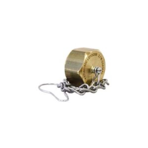 Brass Fill Connection Dust Cap w/Chain 1-7/16"UN