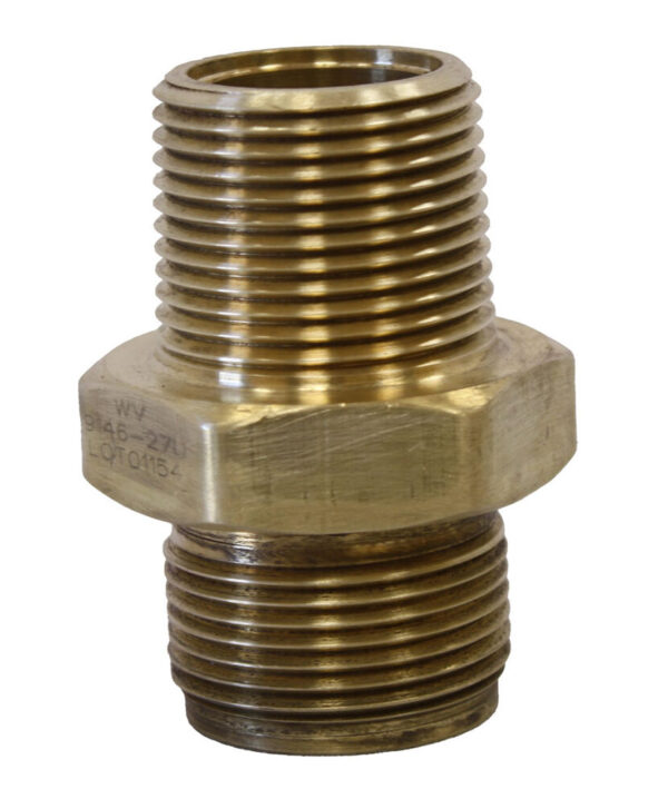 Brass Adapter W / 1"NPT Vent Tube Connection